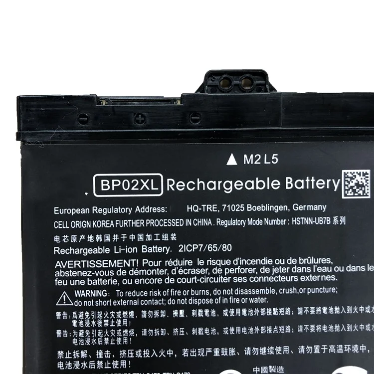 OEM BP02XL 7.7V 41Wh 5150mAh Battery Repair Part for HP Pavilion PC 15 15-AU 849909-850 (F9-21)