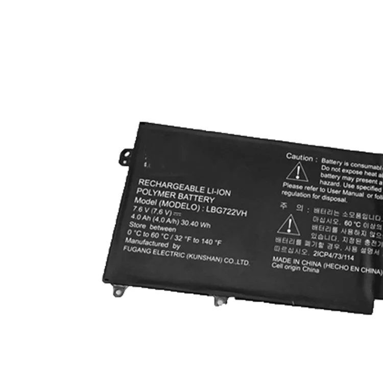 OEM 7.6V 30.40wh 4000mah LBG722VH Parte di Riparazione Della Batteria Per LG 13Z940 14Z950 EAC62198201