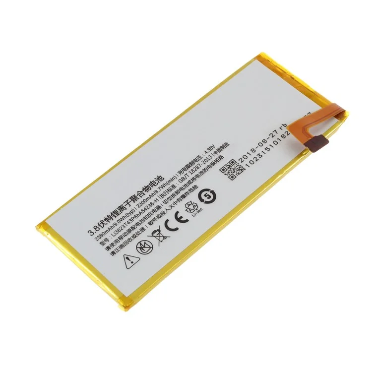 Assembly 3.8V 2300mAh 9.0Wh Battery Repair Part for ZTE Blade X5