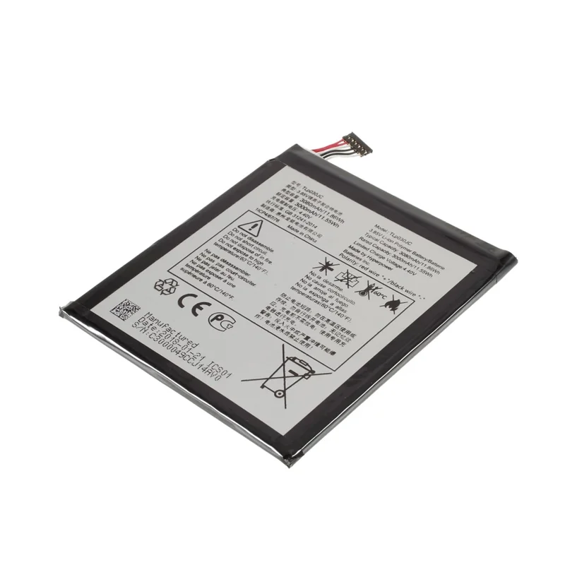 Assembly 3.85V 3000mAh 11.55Wh Battery Replacement (Without LOGO) for Alcatel A3 XL 9008 TLp030JC