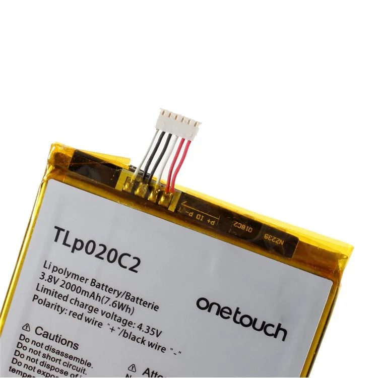 Assemblage 3.8V 2000mAh 7,6wh Battery Remplacement Pour Alcatel Idol X1s 6034R S950 Tlp020c2