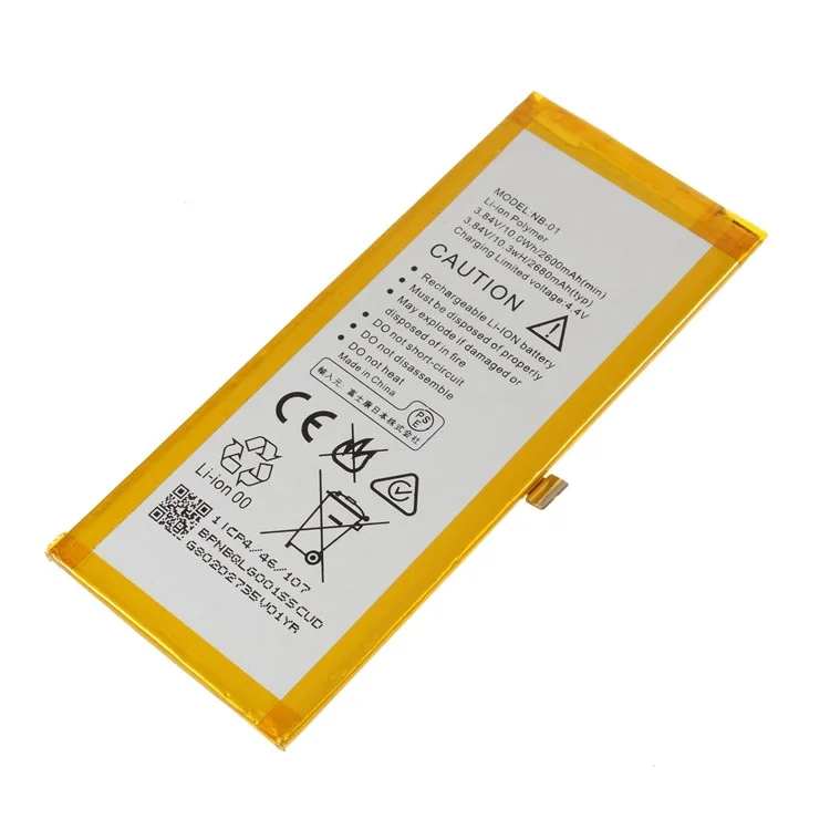 OEM NB-01 3.84V 2600mAh 10.0Wh Battery Replacement for Nextbit Robin