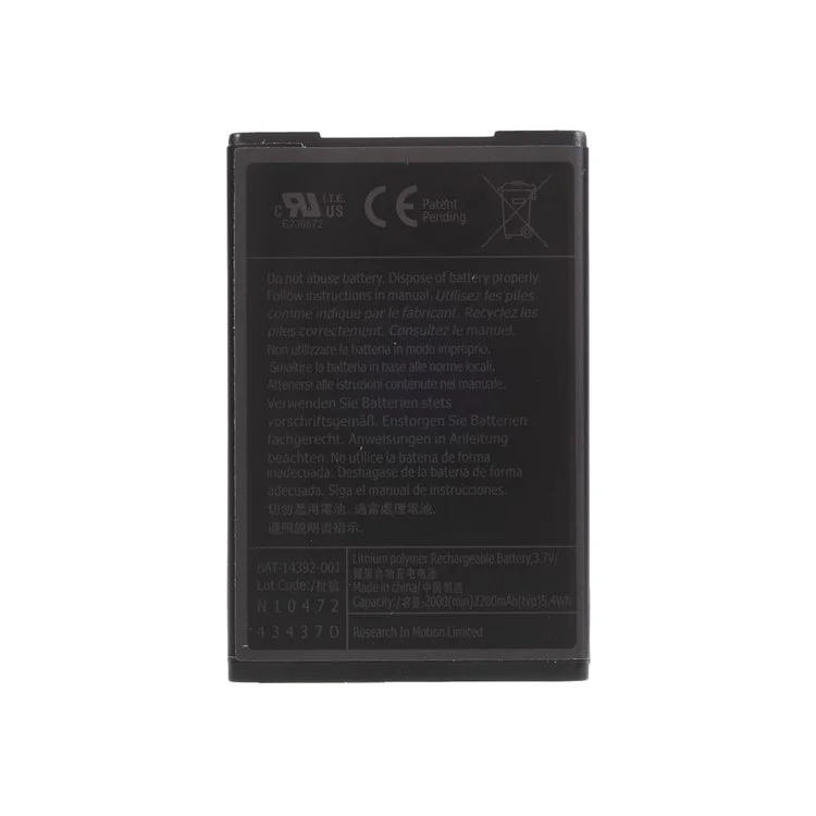 Сборка 2000MAH 3.7V Аккумулятор Для BlackBerry Bold 9000 9700 9780