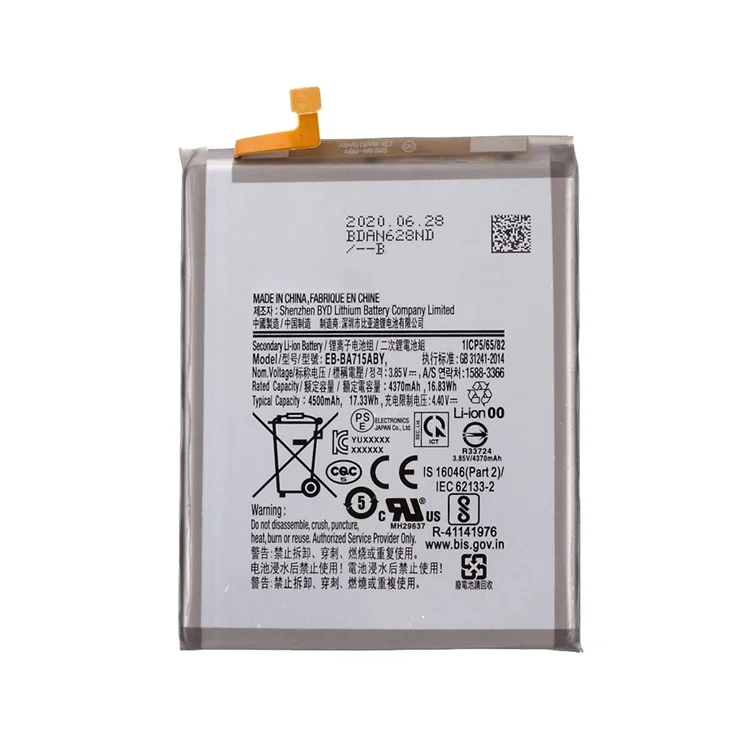 Quality 3.85V 4500mAh Battery Replace Part for Samsung Galaxy A71 SM-A715