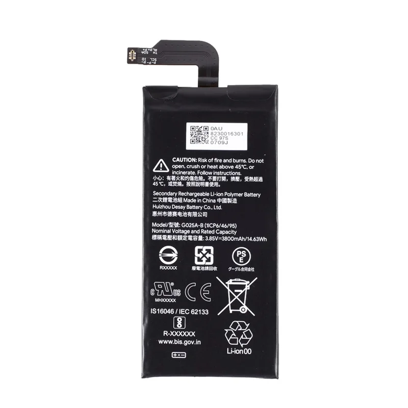 Assembly 3.85V 3800mAh Battery Replace Part for Google G025A-B (without Logo)