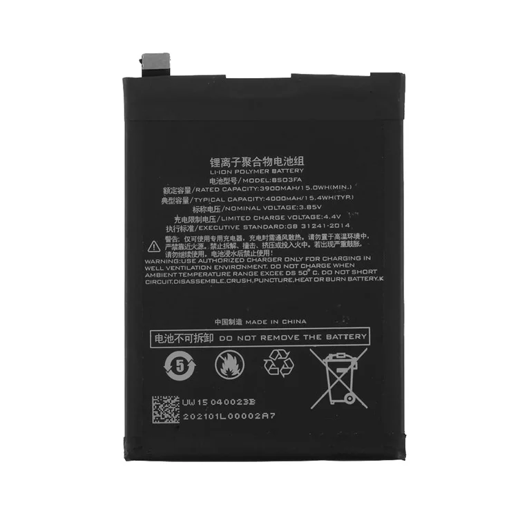 Baugruppe 3.85 v 3900mAh Batterie Ersetzen Sie Teil Für Xiaomi Black Hai 2 / 2 Pro (ohne Logo)