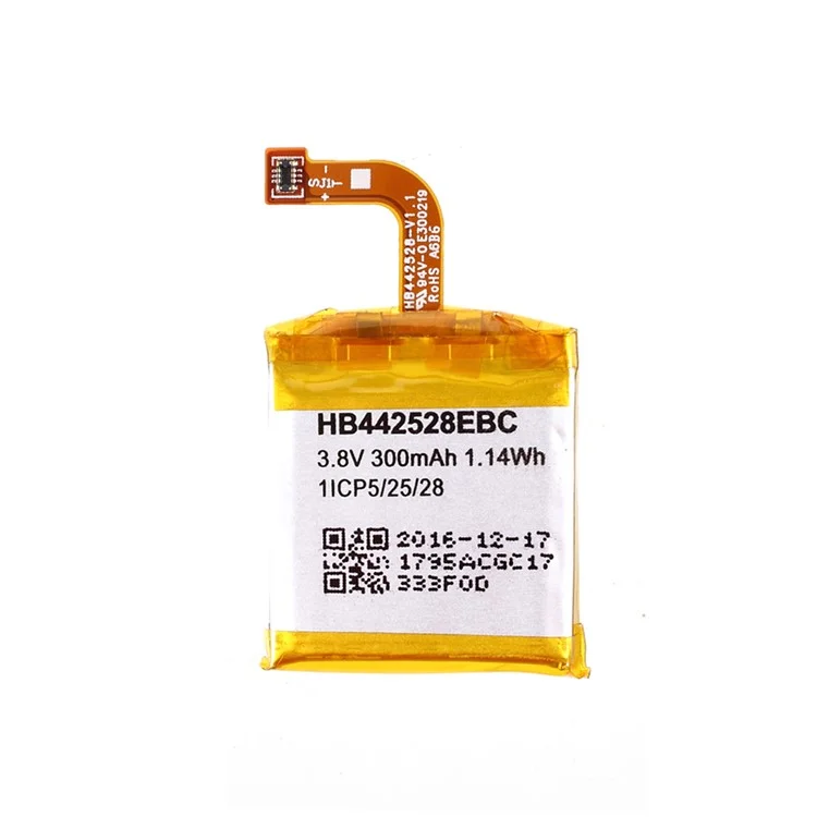 Assembly 3.8V 300mAh Battery Replacement (Encode: HB442528EBC) per Huawei Watch 1 (senza Logo)