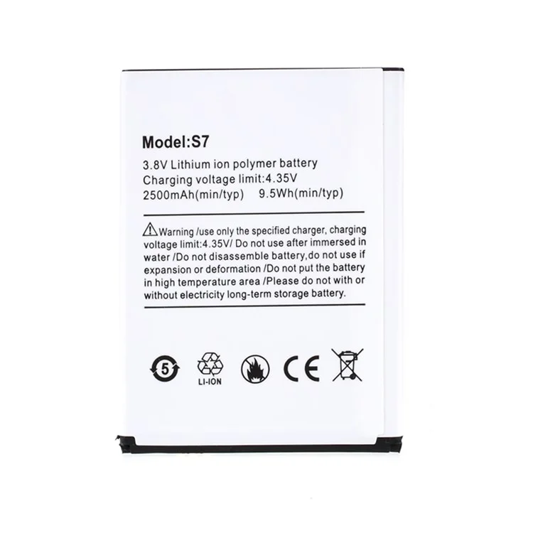 3.8V 2500mAh Battery Replacement for Ulefone S7