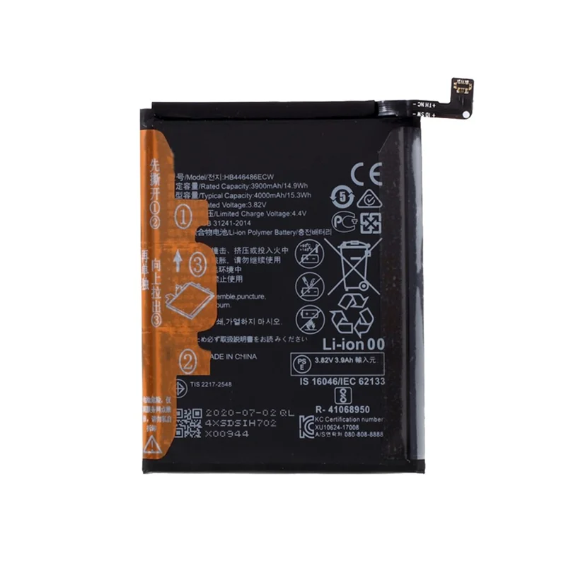 Assembly 3.82V 3900mAh Battery Replace Part (Encode: HB446486ECW) for Huawei nova 5i/Y9 Prime (2019)/P Smart Z/Honor 9X/Honor 9X Premium
