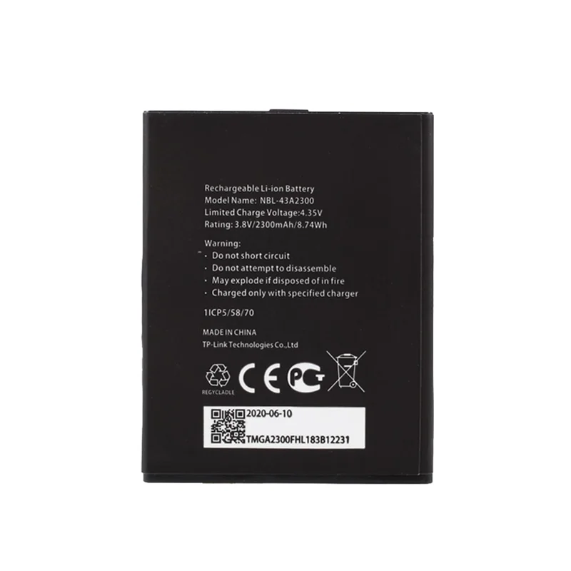 3.85V 2300mAh Battery Replacement  (Encode: NBL-43A2300 ) for TP-LINK Neffos C5s TP704A TP704C