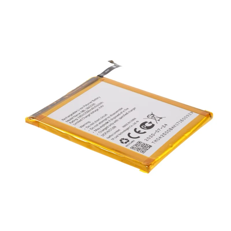 Sostituzione batteria 3,85 V 2500 mAh (codifica: NBL-38A2500) per TP-Link Neffos X1 Lite TP904A / TP904C