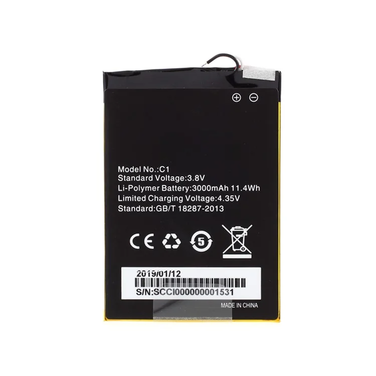 3.8V Substituição de Bateria de 3000mAh Para Homtom C1