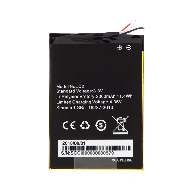 3.8V 3000mAh Battery Replacement for Homtom C2