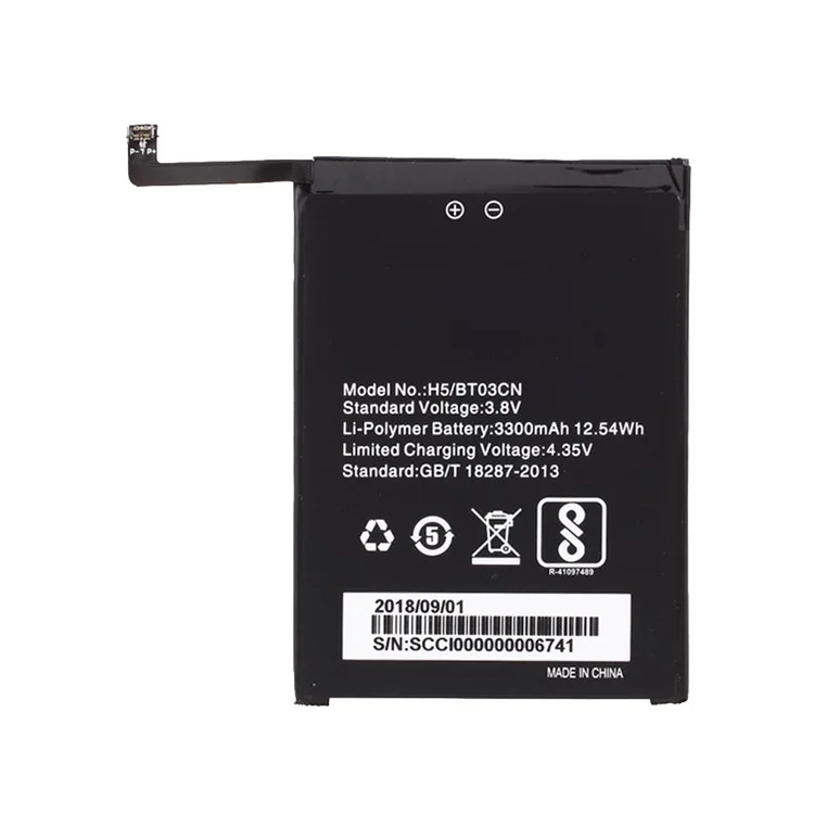 3.8V 3300mAh Substituição da Bateria Para Homtom H5/BT03CN