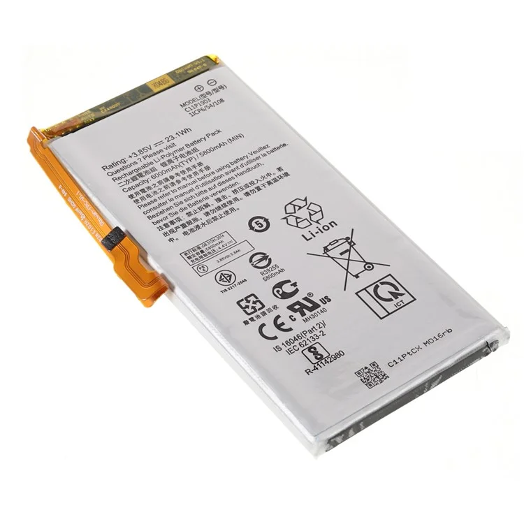 3,85v Substituição de Bateria de 5800mAh (Encode: C11P1903) (sem Logotipo) Para o Telefone Asus ROG 3 ZS661KS