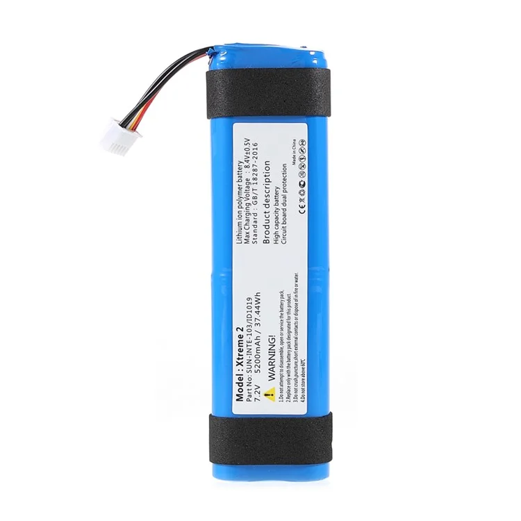 Batería de repuesto de 8.40V 5200mAh (Codificación: SUN-INTE-103/ID1019) (sin logotipo) para JBL Xtreme 2