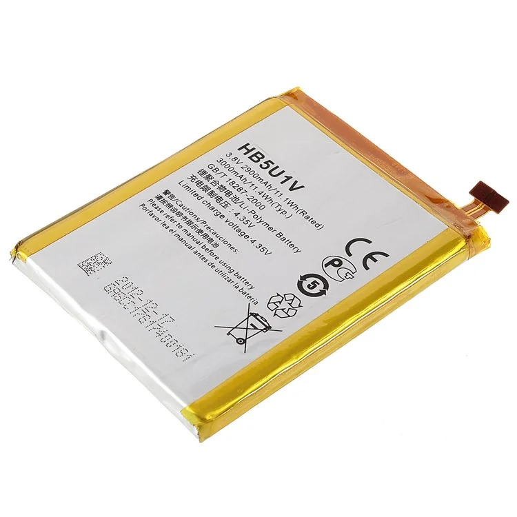 3.82V 2900mah Sostituzione Della Batteria (encode: HB5U1V) (senza Logo) Per Huawei Ascend D2