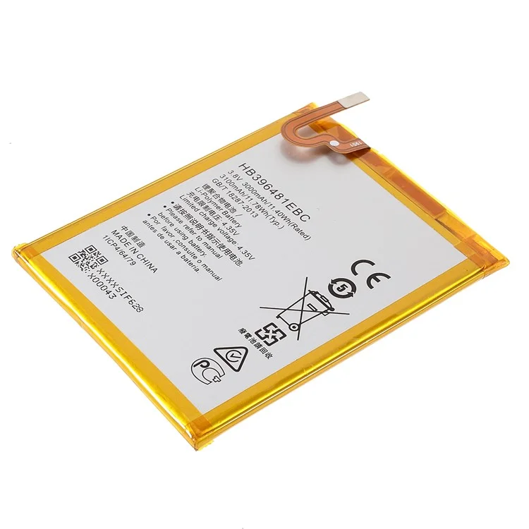 3.85V 3000mAh Battery Replacement (Encode: HB396481EBC) (without Logo) for Huawei G8/D199 Maimang 4/G7 Plus/GR5/Honor X5/5X