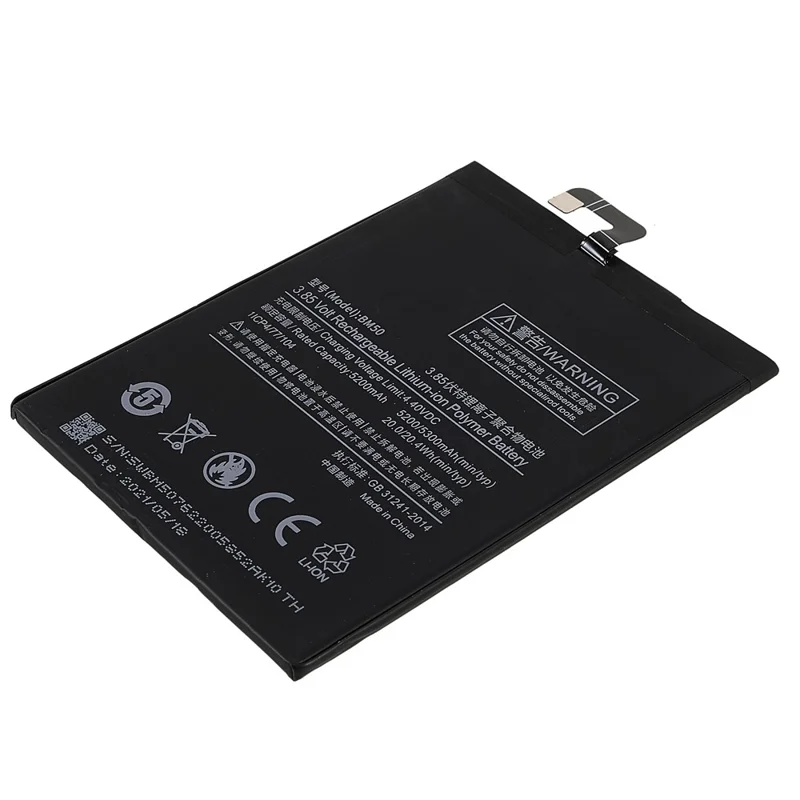 3.85V 5200mAh Battery Replacement (Encode: BM50) (without Logo) for Xiaomi Mi Max 2