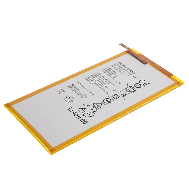 Batterie de remplacement Li-polymère 3,85V 4650mAh HB3080G1EBW (sans logo) pour Huawei Mediapad M1 8.0 S8-701W