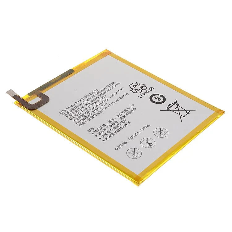 Li-polymer Phone Batterie A-HB2899C0ECW 3.82V 4980mAh Ersatzbatterie Mit Hoher Kapazität Für Huawei MediaPad M3 8.4 (ohne Logo)