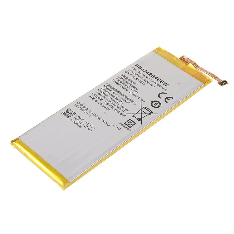 3.85V 3000mAh High Capacity Li-polymer HB4242B4EBW Replacement Battery Assembly for Huawei Honor 4X (Without Logo)