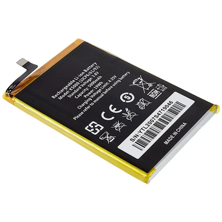 Para Oukitel K5000/k5000 Lite 3.80V 5000 MAh Reemplazo De Batería De Iones De Litio Recargable
