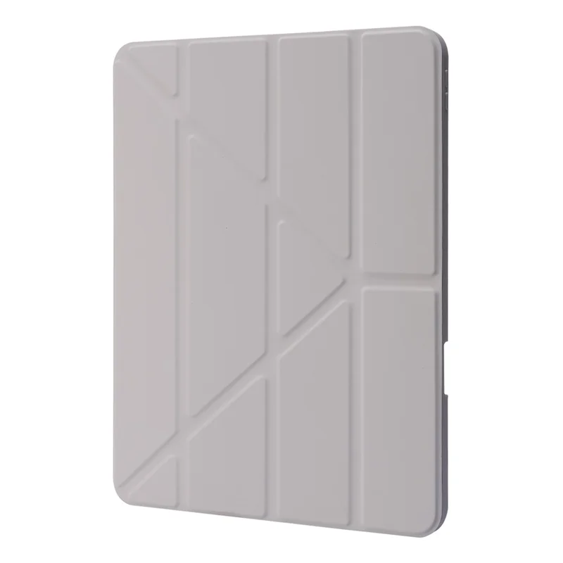 Per iPad Air 13 (2024) Custodia in pelle PU+TPU+acrilico Custodia Smart Tablet con supporto Origami - Grigio