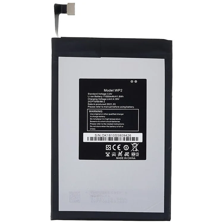 For Oukitel WP2 3.80V 11000mAh Rechargeable Li-ion Battery (Double-layer Cells) Replacement
