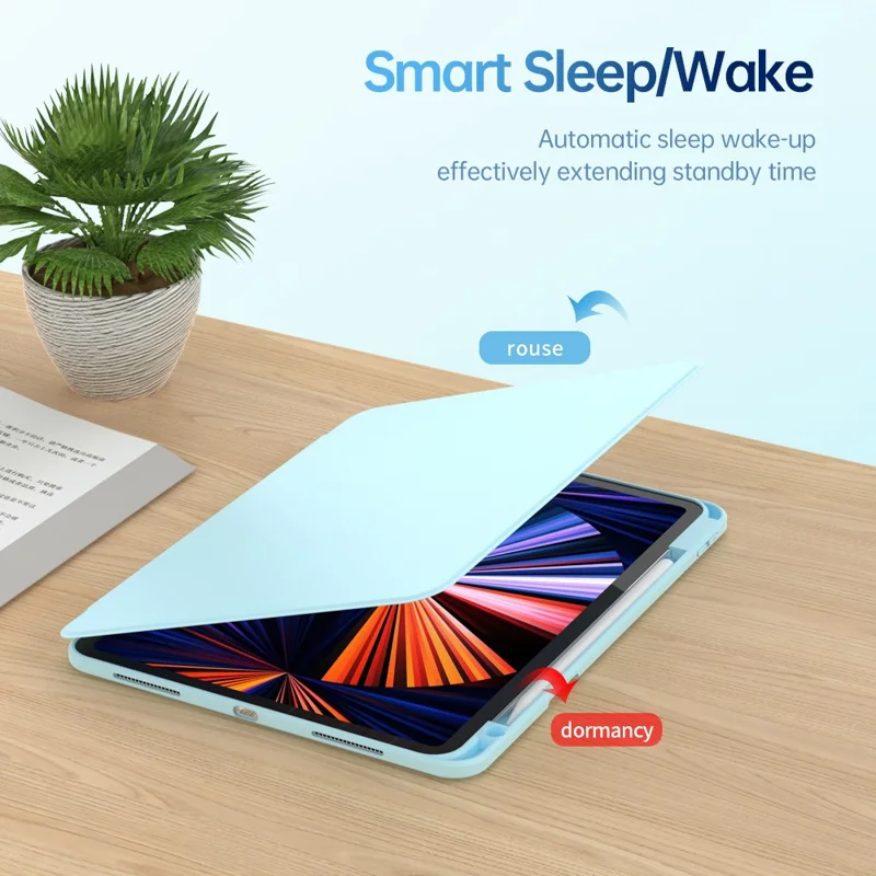 For iPad Pro 13 (2024) Case PU Leather Rotating Stand Tablet Cover with Pen Holder - Purple