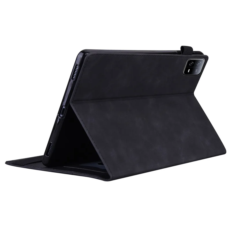 For Xiaomi Pad 6S Pro 12.4 PU Leather Business Stand Tablet Cover - Black