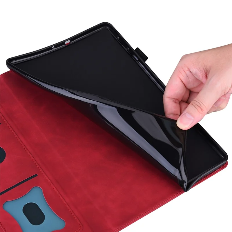For Xiaomi Redmi Pad Pro / Redmi Pad Pro 5G / Poco Pad Case Card Slot PU Leather Stand Tablet Cover - Red