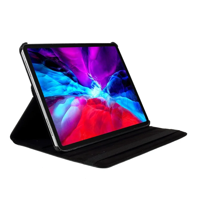 Pour iPad Pro 13 (2024) Étui en cuir PU Housse de tablette Rotation à 360 degrés - Noir