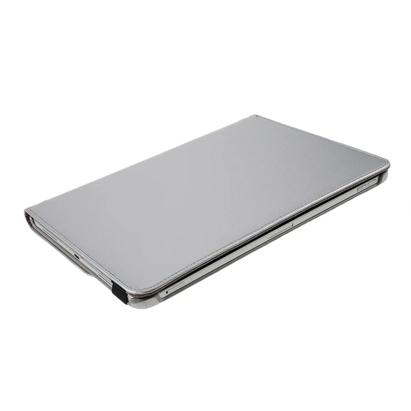 For iPad Pro 13 (2025) / 13 (2024) Case PU Leather Tablet Cover 360 Degree Rotating Stand - Silver