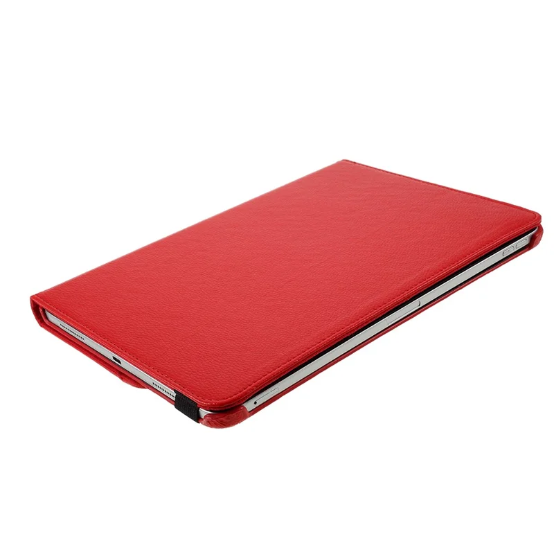 Voor iPad Pro 13 (2024) Hoesje PU Leren Tabletcover met 360-graden Draaistandaard - Rood