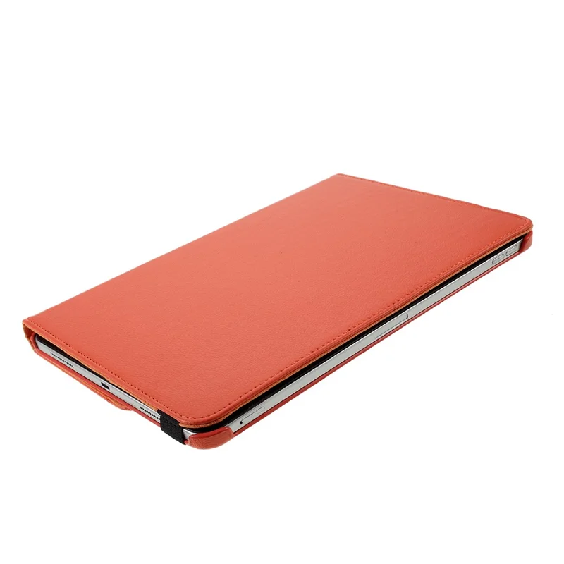 For iPad Pro 13 (2025) / 13 (2024) Case PU Leather Tablet Cover 360 Degree Rotating Stand - Orange