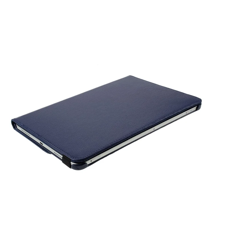 For iPad Pro 13 (2025) / 13 (2024) Case PU Leather Tablet Cover 360 Degree Rotating Stand - Dark Blue