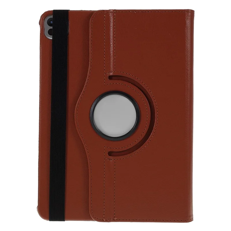 For iPad Pro 13 (2025) / 13 (2024) Case PU Leather Tablet Cover 360 Degree Rotating Stand - Brown