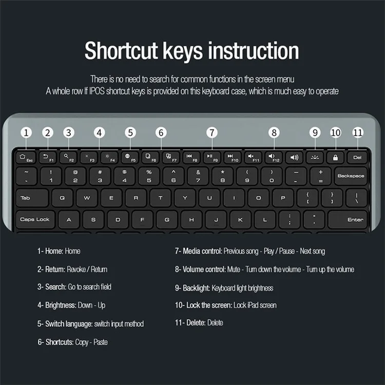 NILLKIN For Samsung Galaxy Tab S9 FE+ Tablet Case with Detachable Bluetooth-compatible Keyboard (Backlight Version)