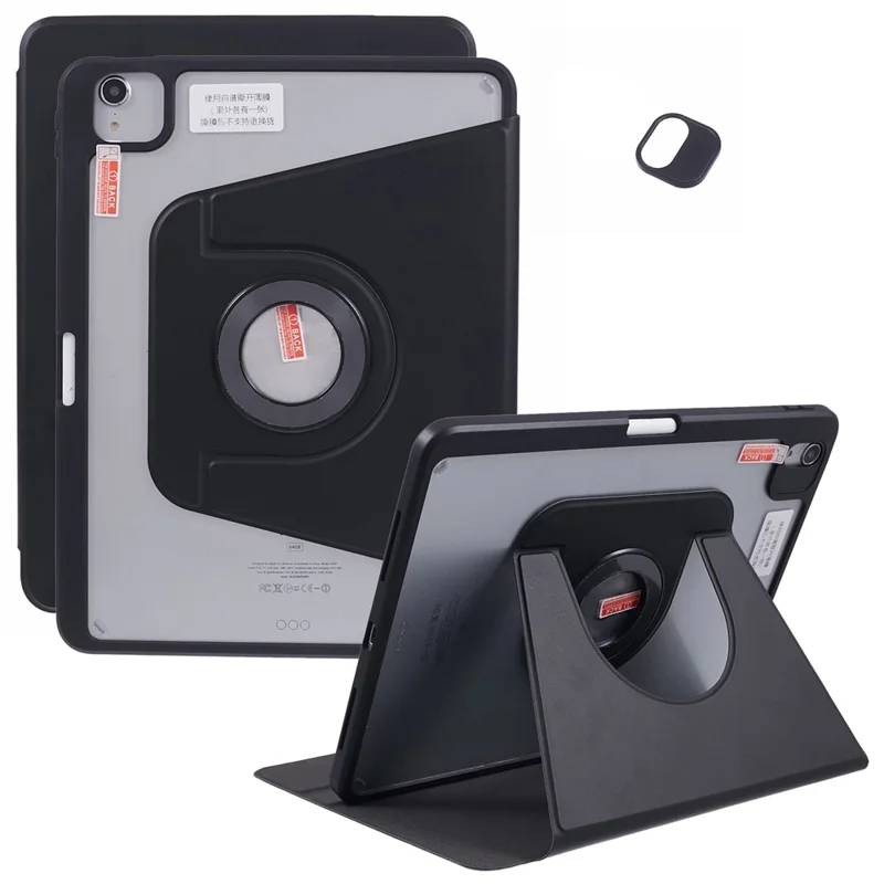 Per iPad Air 13 (2024) Custodia Magnetica Distaccabile Cover in Pelle PU con Supporto - Nero