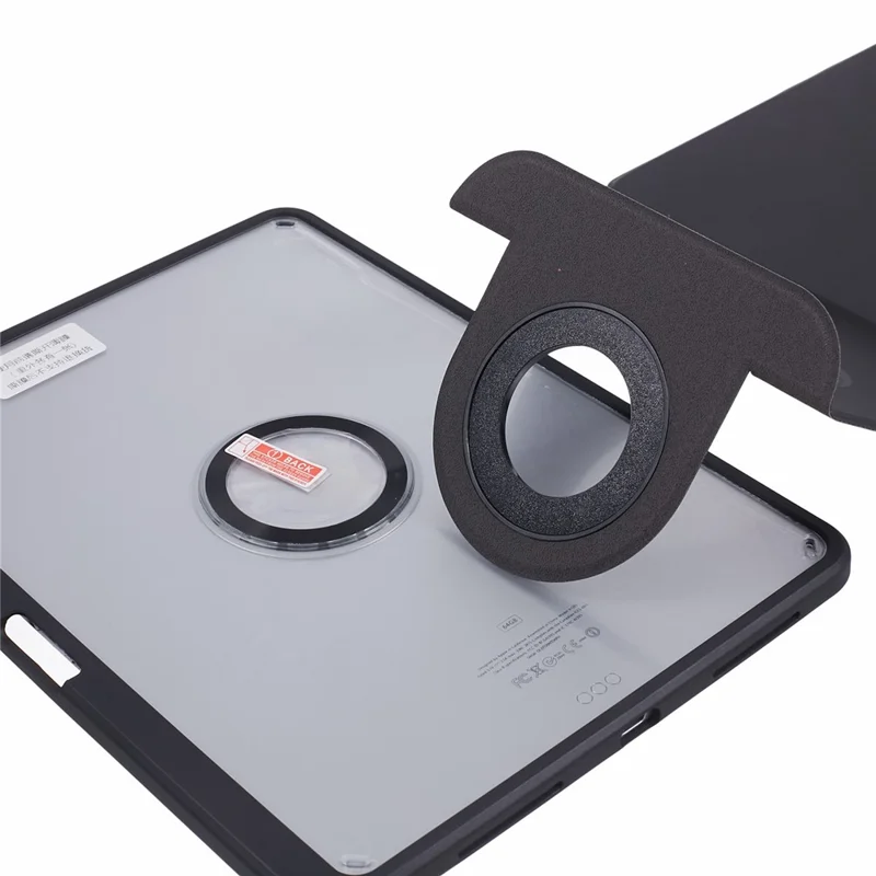 Per iPad Air 13 (2024) Custodia Magnetica Distaccabile Cover in Pelle PU con Supporto - Nero