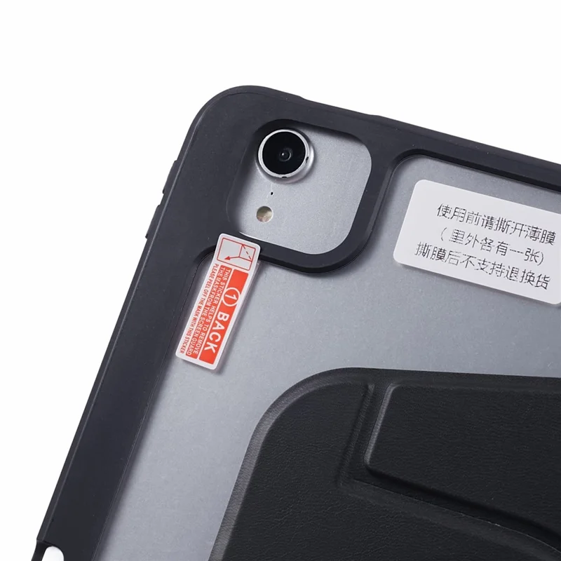Per iPad Air 13 (2024) Custodia Magnetica Distaccabile Cover in Pelle PU con Supporto - Nero