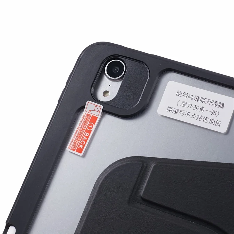 Per iPad Air 13 (2024) Custodia Magnetica Distaccabile Cover in Pelle PU con Supporto - Nero