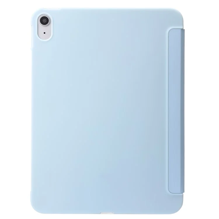 Para iPad Air 11 (2024) Caso Textura Favo de Mel Tri-Fold Stand Capa de Couro para Tablet - Azul Bebê