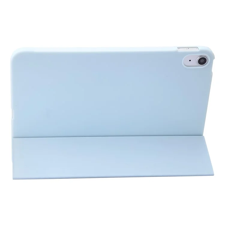 Para iPad Air 11 (2024) Caso Textura Favo de Mel Tri-Fold Stand Capa de Couro para Tablet - Azul Bebê