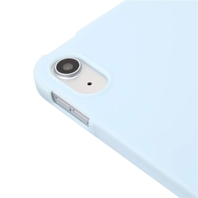 Para iPad Air 11 (2024) Caso Textura Favo de Mel Tri-Fold Stand Capa de Couro para Tablet - Azul Bebê