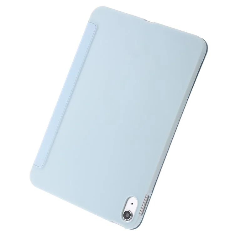Para iPad Air 11 (2024) Caso Textura Favo de Mel Tri-Fold Stand Capa de Couro para Tablet - Azul Bebê