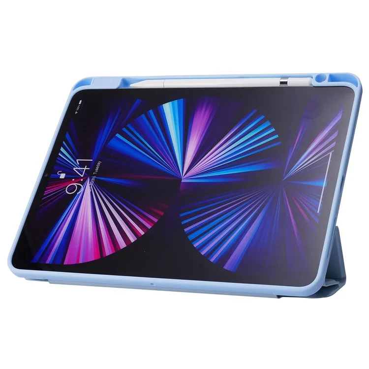 Capa para iPad Pro 11 (2024) Origami Stand Capa inteligente de couro com suporte para caneta - Preto