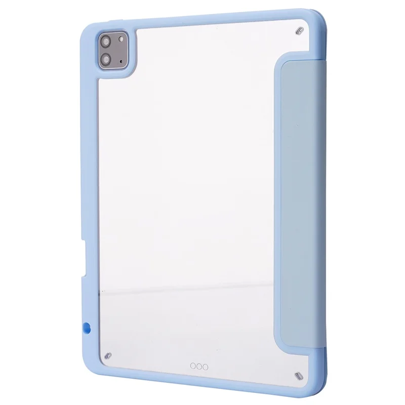 Para o iPad Pro 13 (2024) Capa Origami Stand Capa de Couro para Tablet com Despertar/Dormir Automático - Azul Bebê