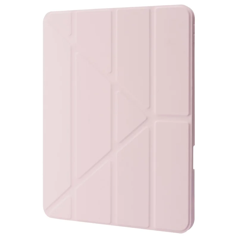 For iPad Pro 13 (2025) / 13 (2024) Case Origami Stand Leather Tablet Cover with Auto Wake / Sleep -  Pink